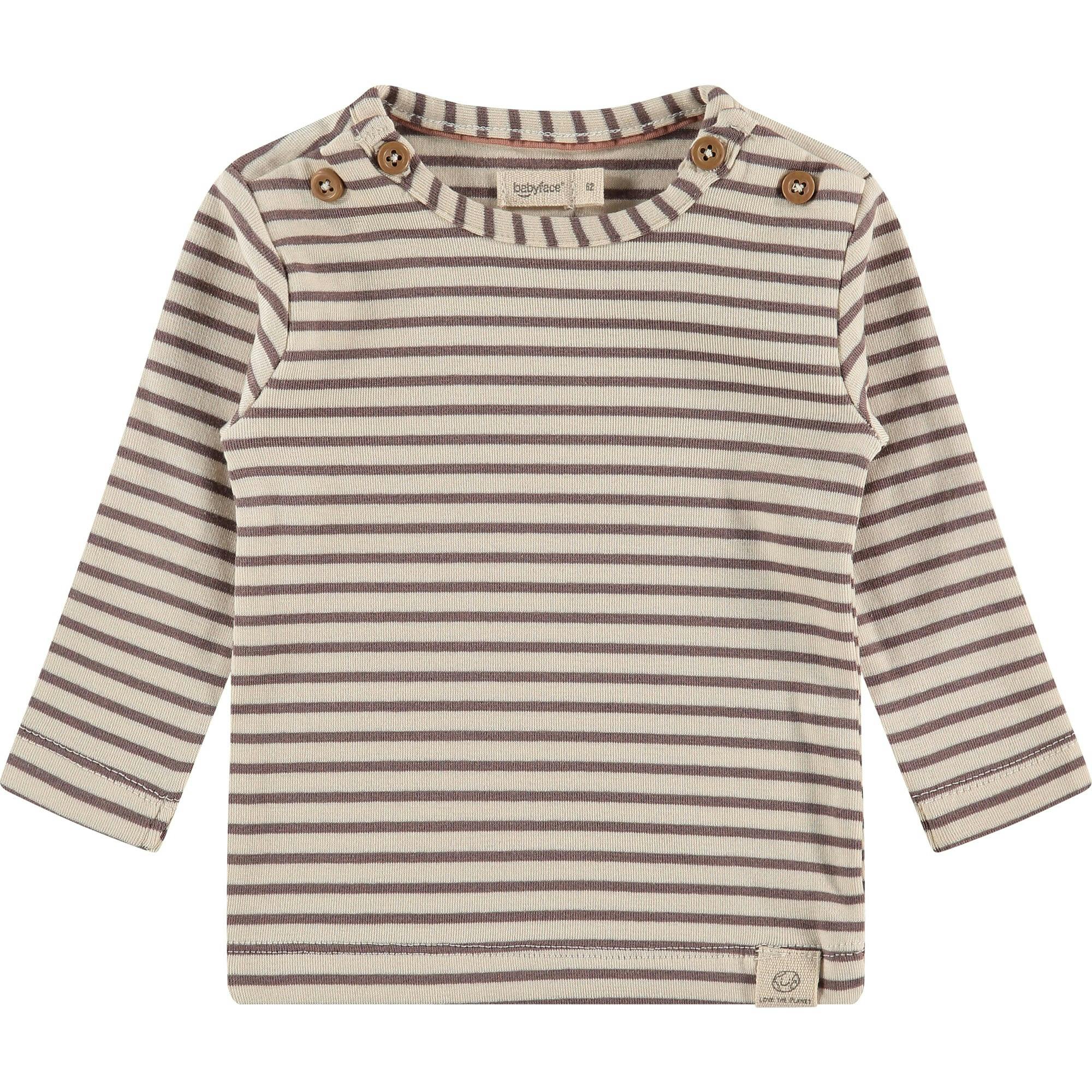Knit Striped Long Sleeve Shirt