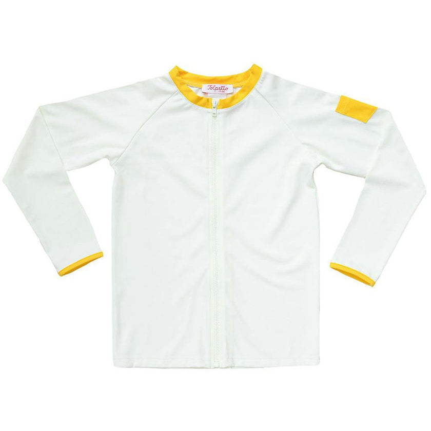 Leo Rashguard Ivory And Sicilian Yellow