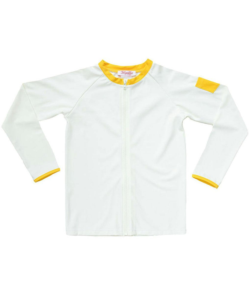 Leo Rashguard Ivory And Sicilian Yellow