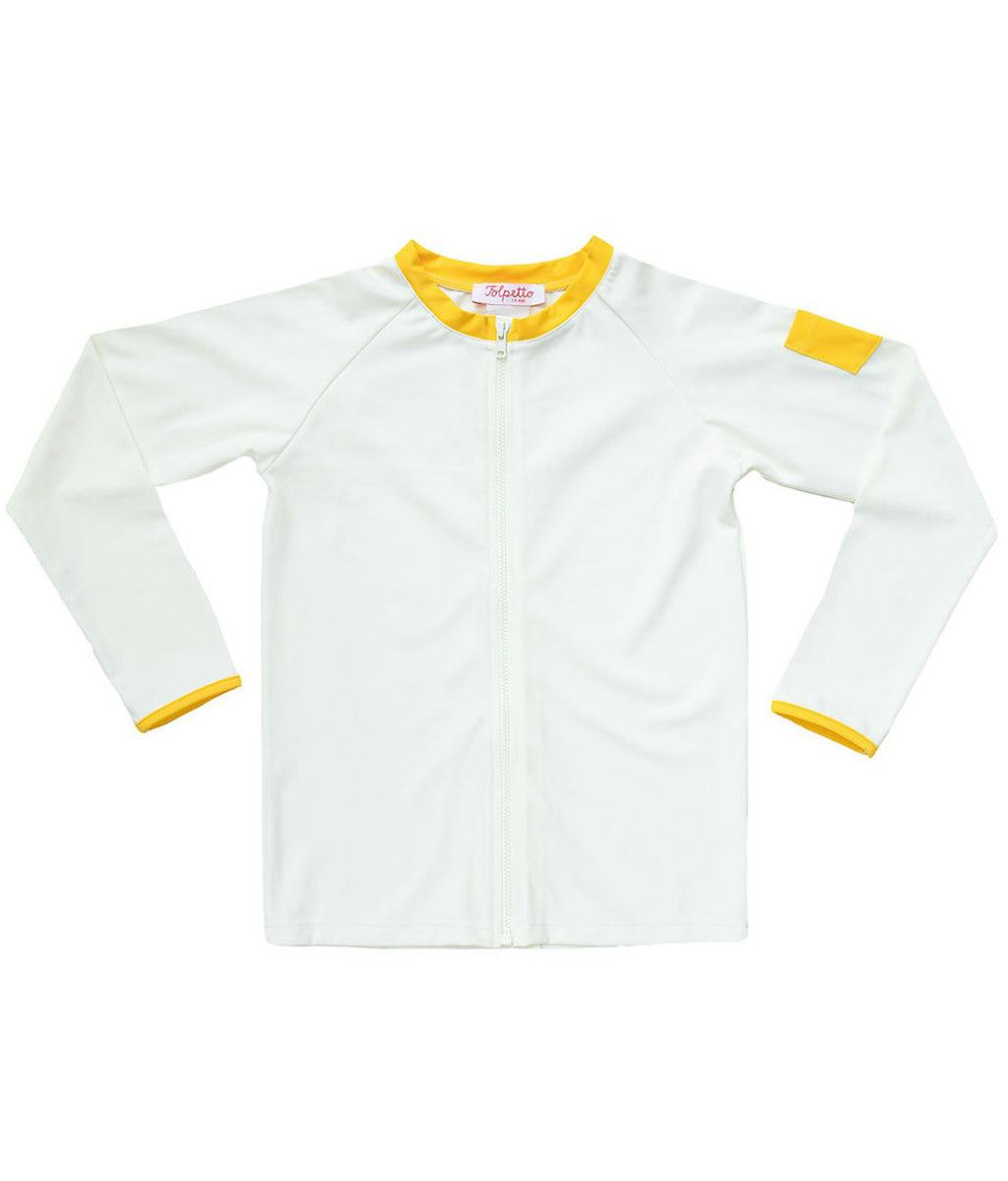Leo Rashguard Ivory And Sicilian Yellow