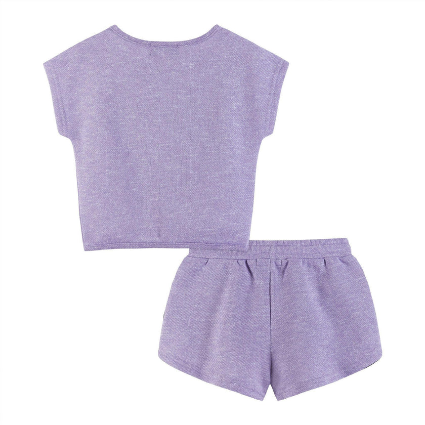 Kids Girls Tie-Front Top & Short Set