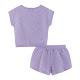 Kids Girls Tie-Front Top & Short Set