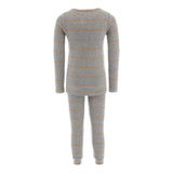 Gray Striped Modal Outfit