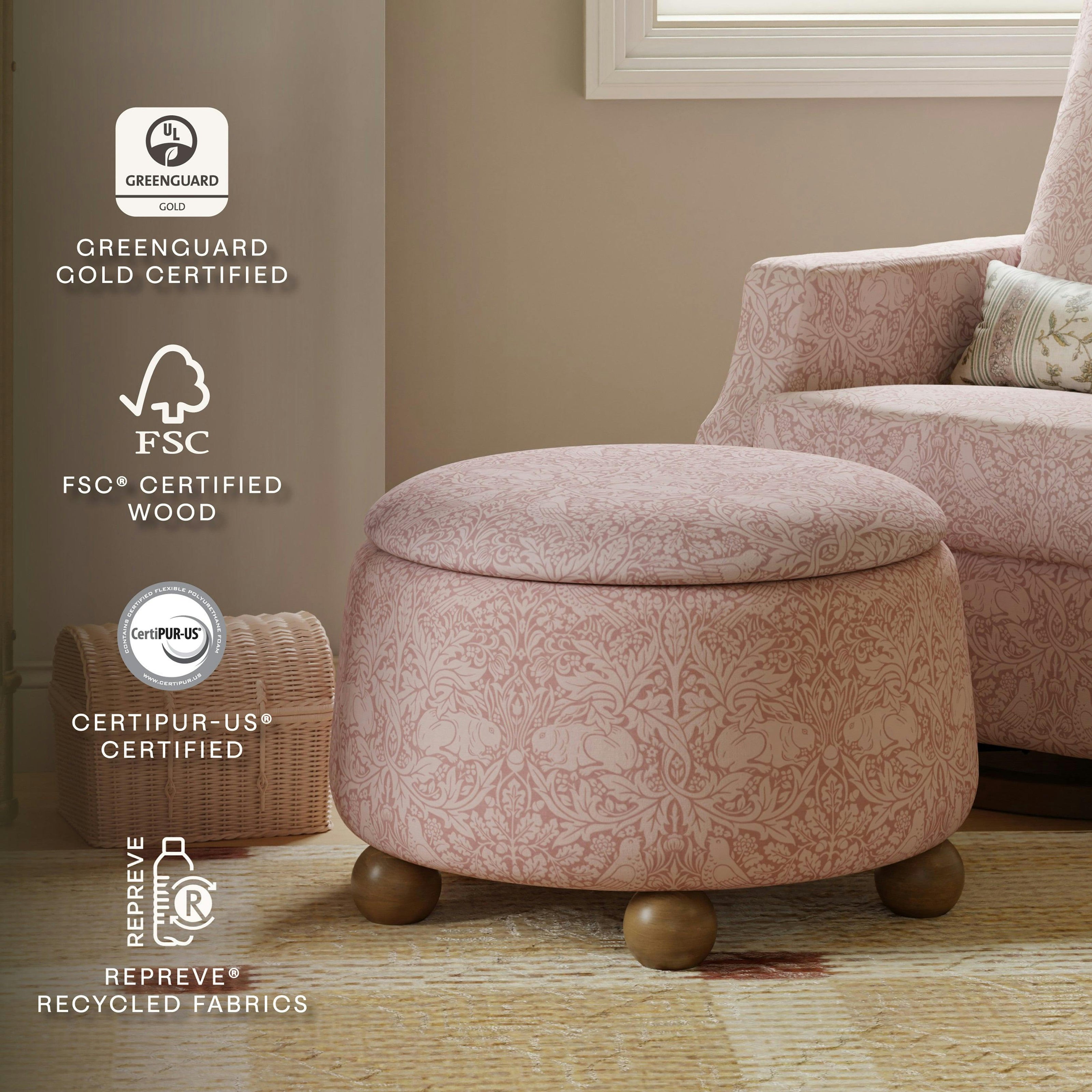 Namesake Morris & Co. x Namesake Tuffet Storage Ottoman