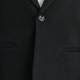 Black Slim-Fit Suit Set