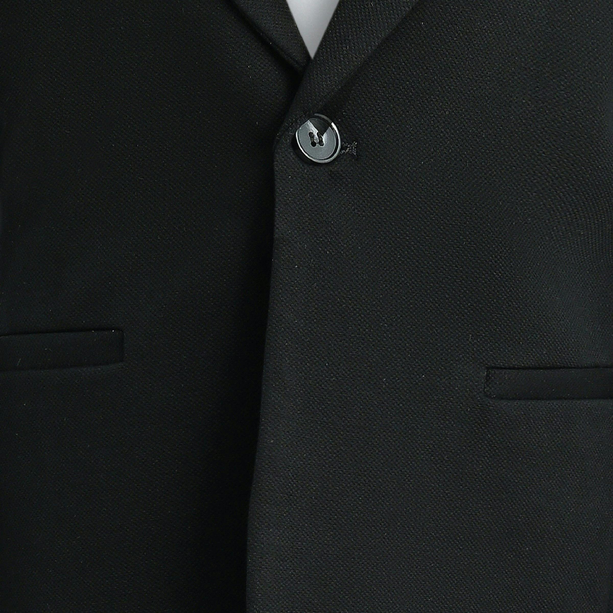 Black Slim-Fit Suit Set