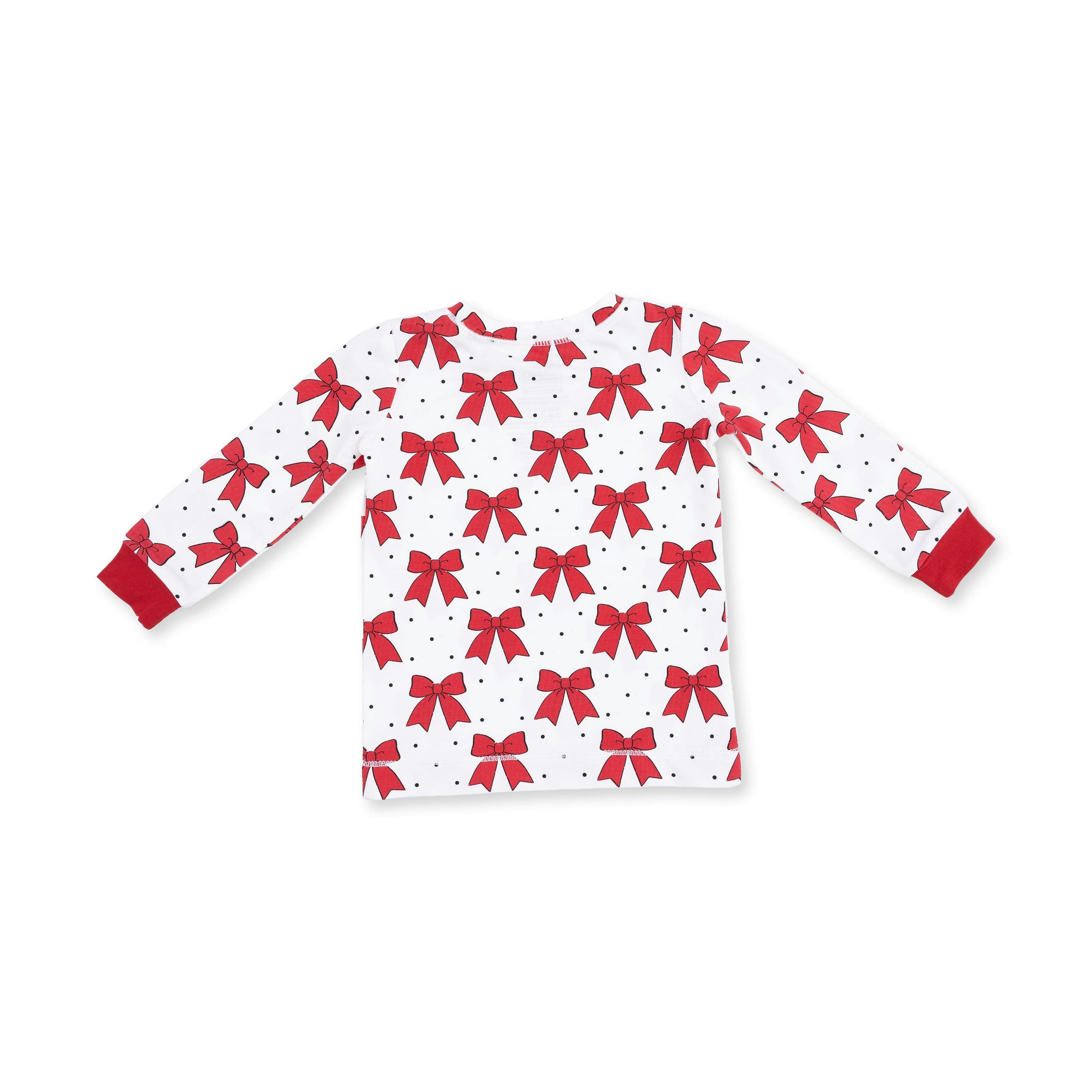 Festive Bows - Long Sleeve Loungewear Set