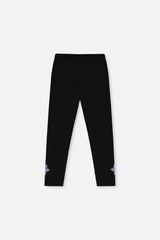 Organic Cotton Jersey Leggings Black