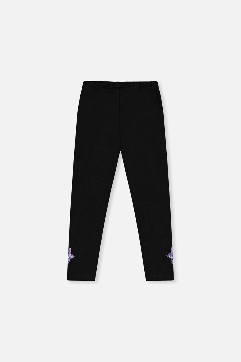 Organic Cotton Jersey Leggings Black