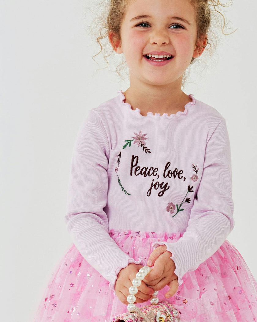 Embroidered Flower Tutu