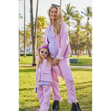 Women’s Feather Trims Suit Lavender