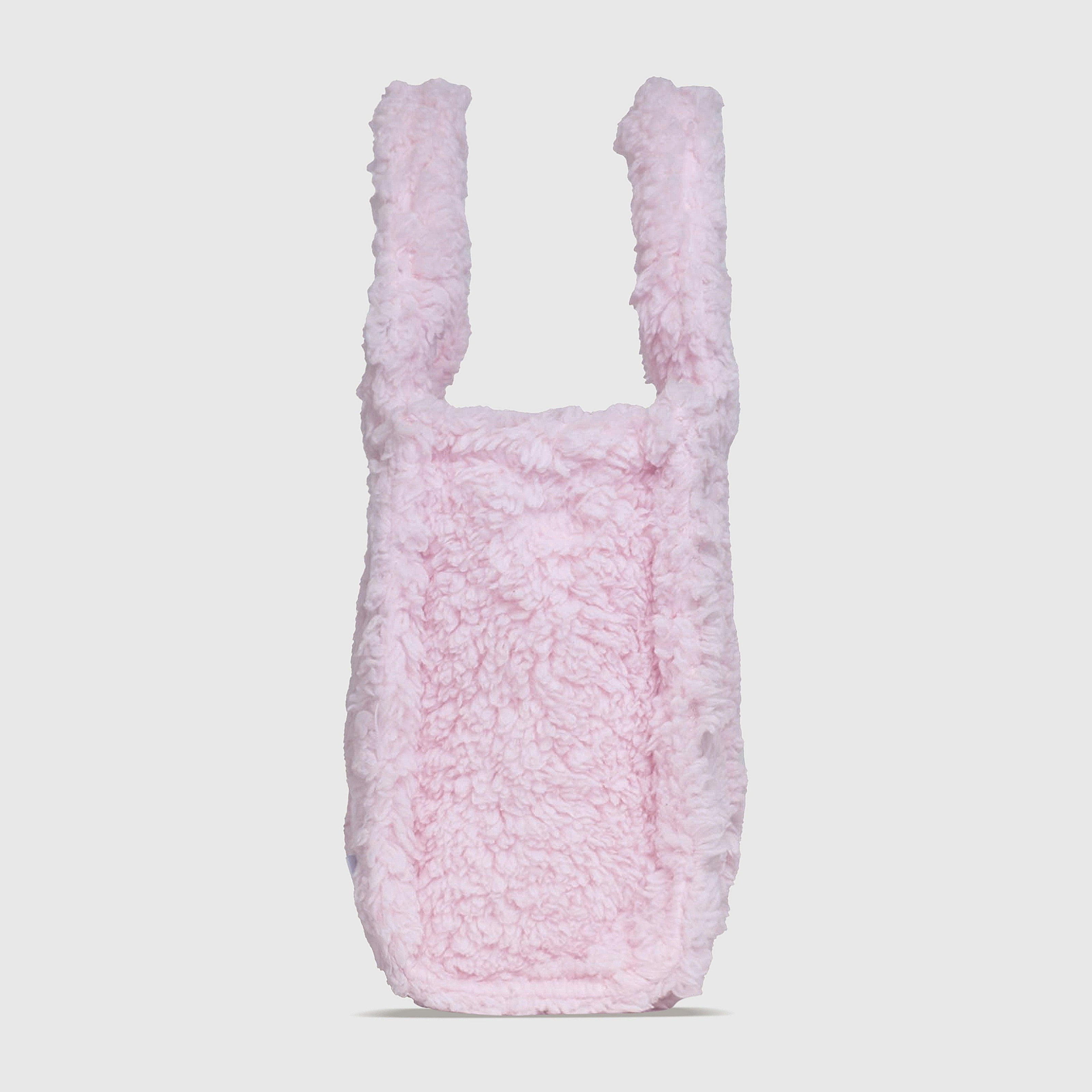 Sherpa Tote Bag – Cozy, Colorful & Convertible with Matching Coin Purse, Strawberries + Daisies