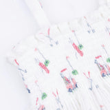 Baby Golf Carts Pink - Smocked Top with Bloomer