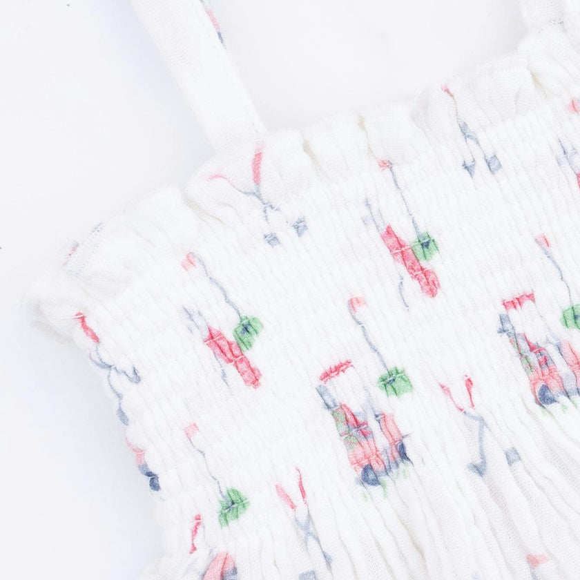 Baby Golf Carts Pink - Smocked Top with Bloomer