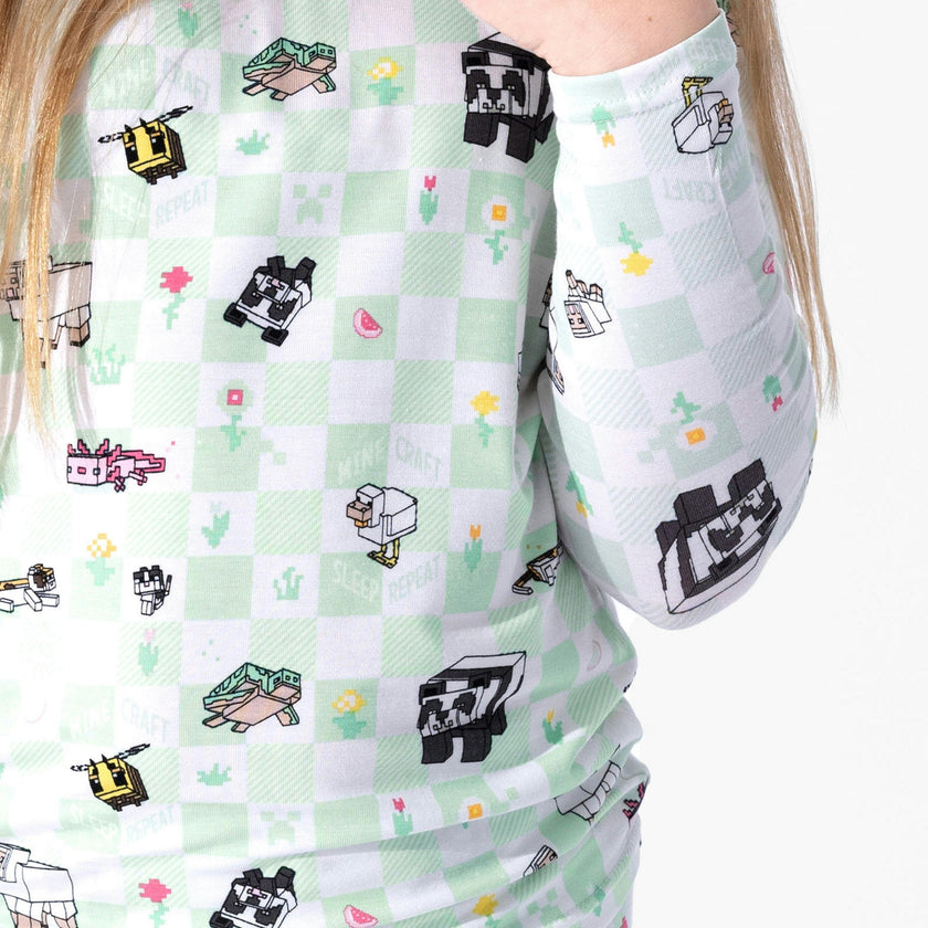 Minecraft Sleep Repeat Kids Pajamas