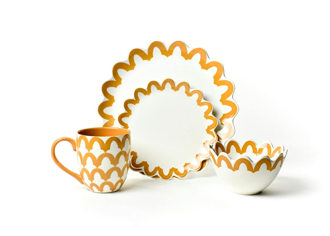 Brass Arabesque 4 Piece Place Setting