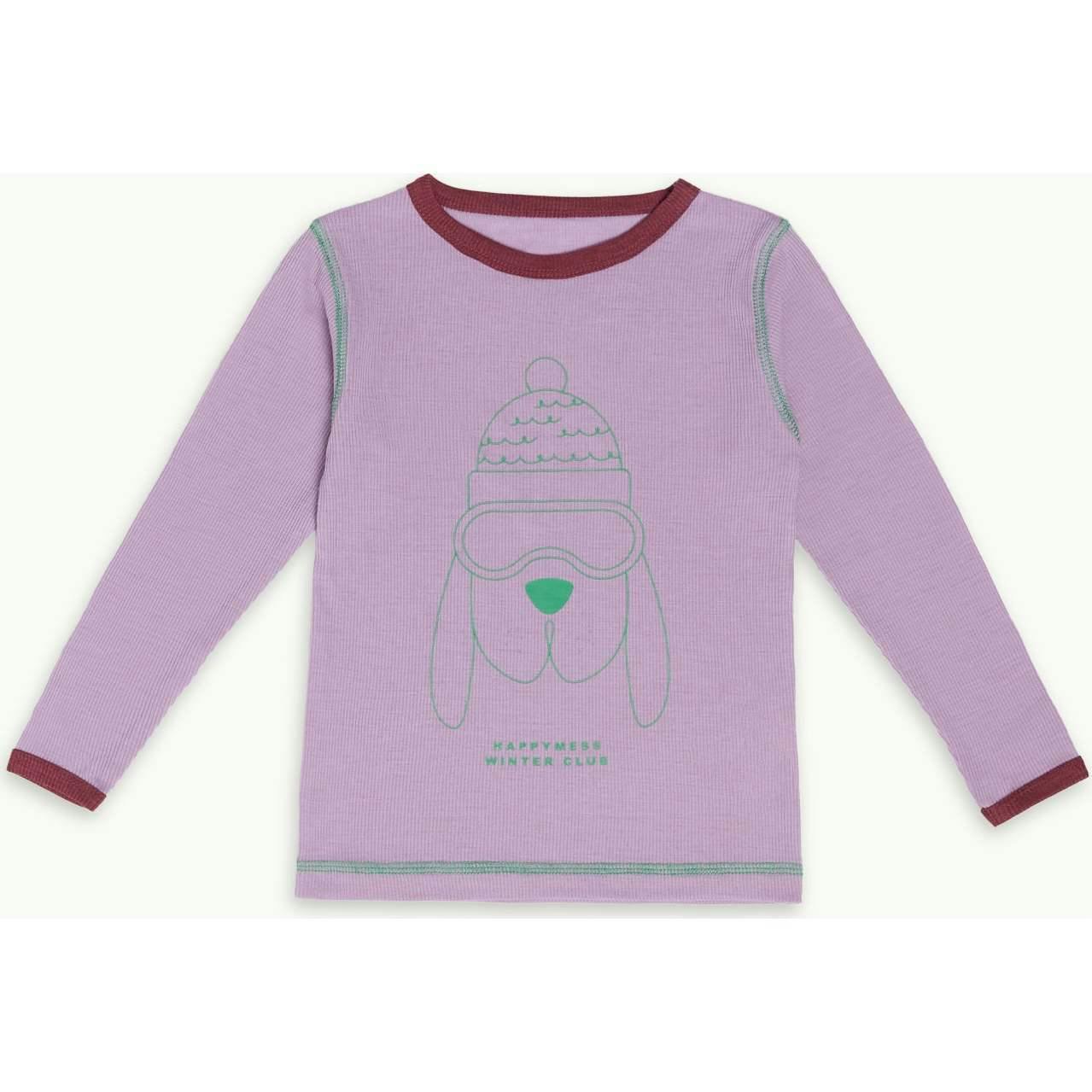 children's wool thermoactive longsleeve  - happy doggo