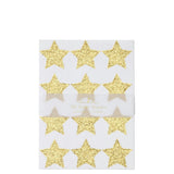Gold Glitter Stars Sticker Sheets