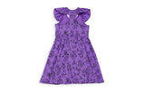 Robots Ruffle Sleeve Twirly Dress