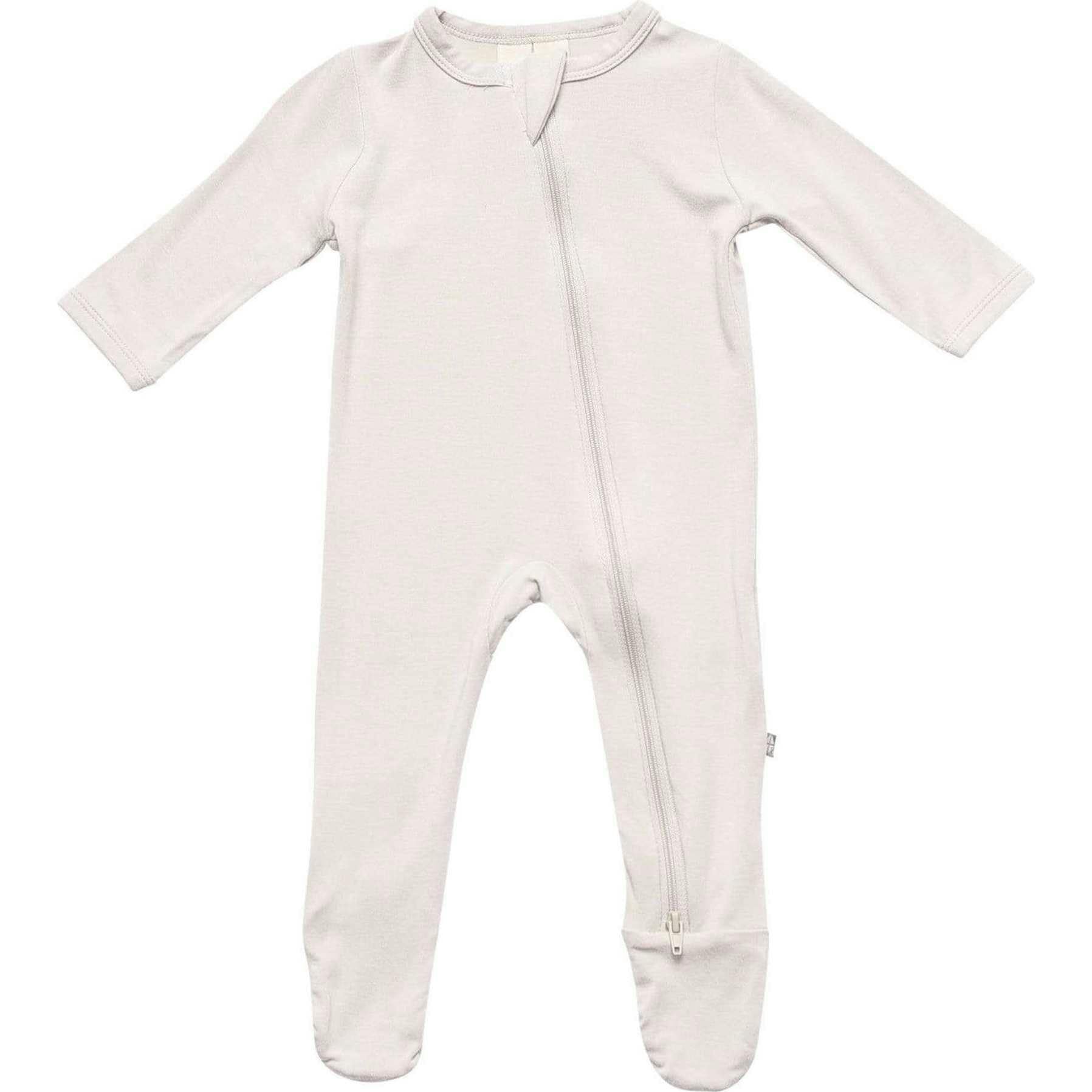 Zippered Footie, Oat