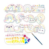 Playful Painters Easy Watercolor Painting Kit - Rainbow Cuties