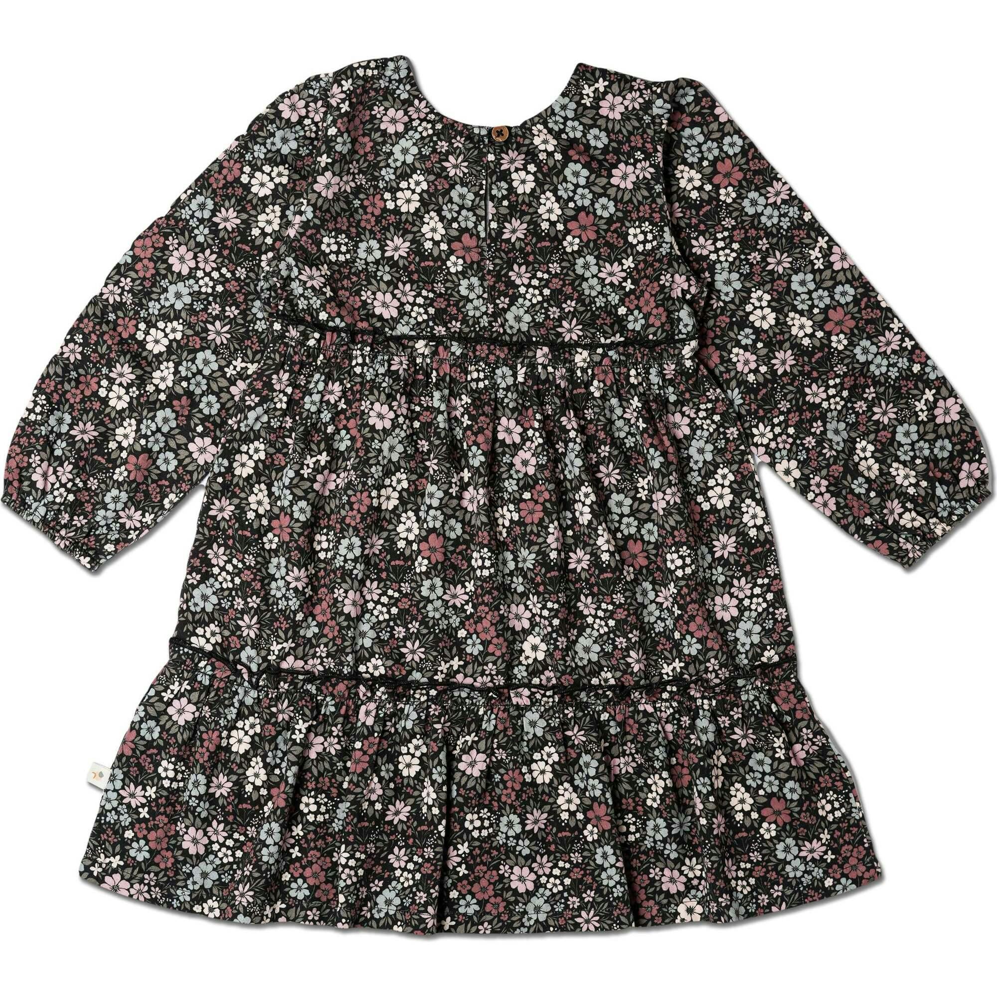 Organic Long Sleeve Tiered Dress