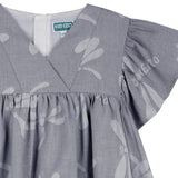 Pale Blue Kenzo Kids Flutter Dress
