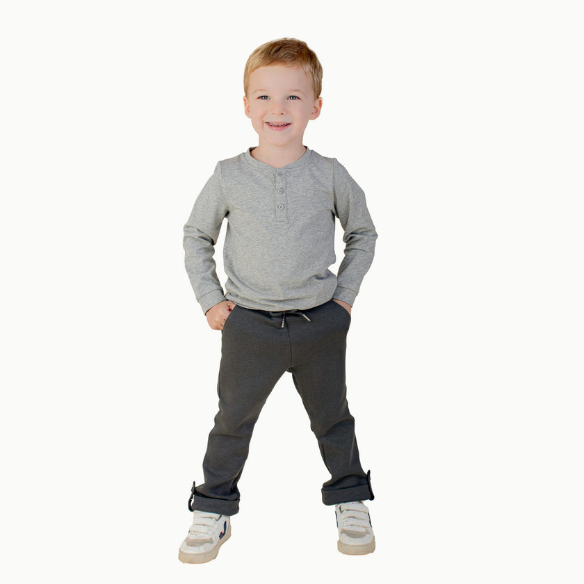 Boys' Sweat Pant in Dark Gray
