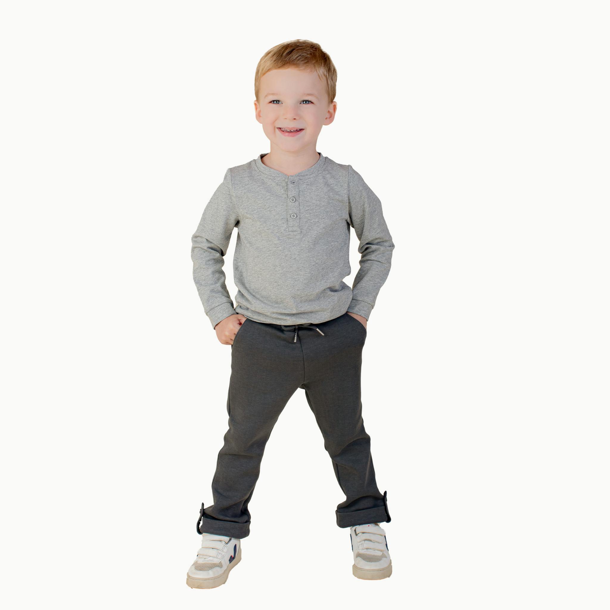 Boys' Sweat Pant in Dark Gray