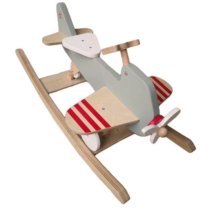 Wood Airplane Rocker & Ride-On
