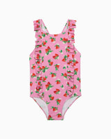 Frill Swimsuit in Strawberry