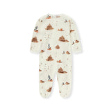 Sandcastle Organic Cotton Zipper Footed Romper