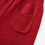 Maroon Knit Pants