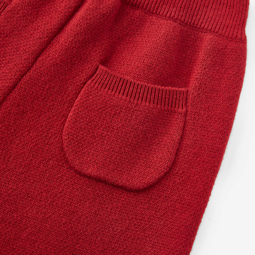 Maroon Knit Pants