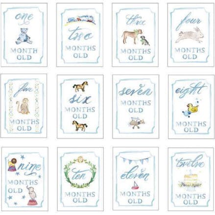 Monthly Milestone Card Set