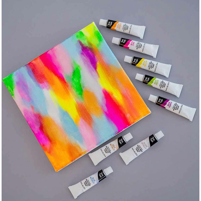 Professional Heavy Body Acrylic: Neon & Metallic - 12ct