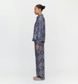 The Liv Top - Brown Cobalt Medallion