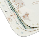 Charlie Tractor Cotton Burp Cloth (Set of 3)