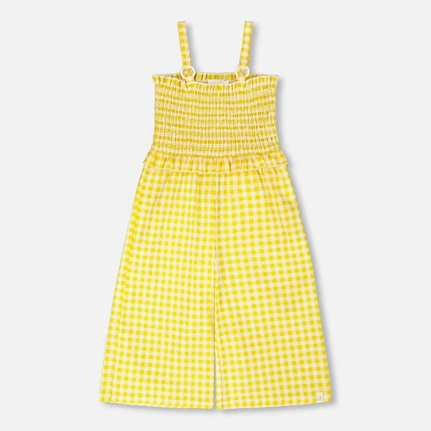Capri Jumpsuit With Smocking