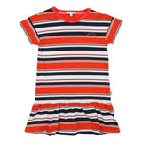 Orange Navy Strapped Dress
