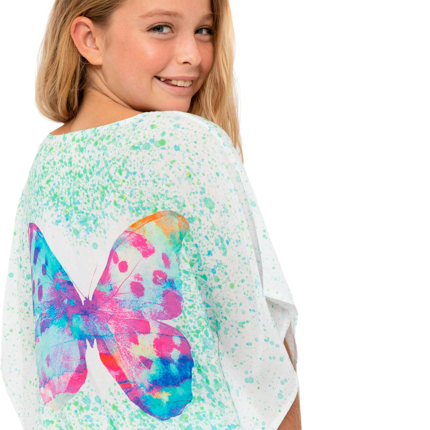 Butterfly Mint Splash Cover Up