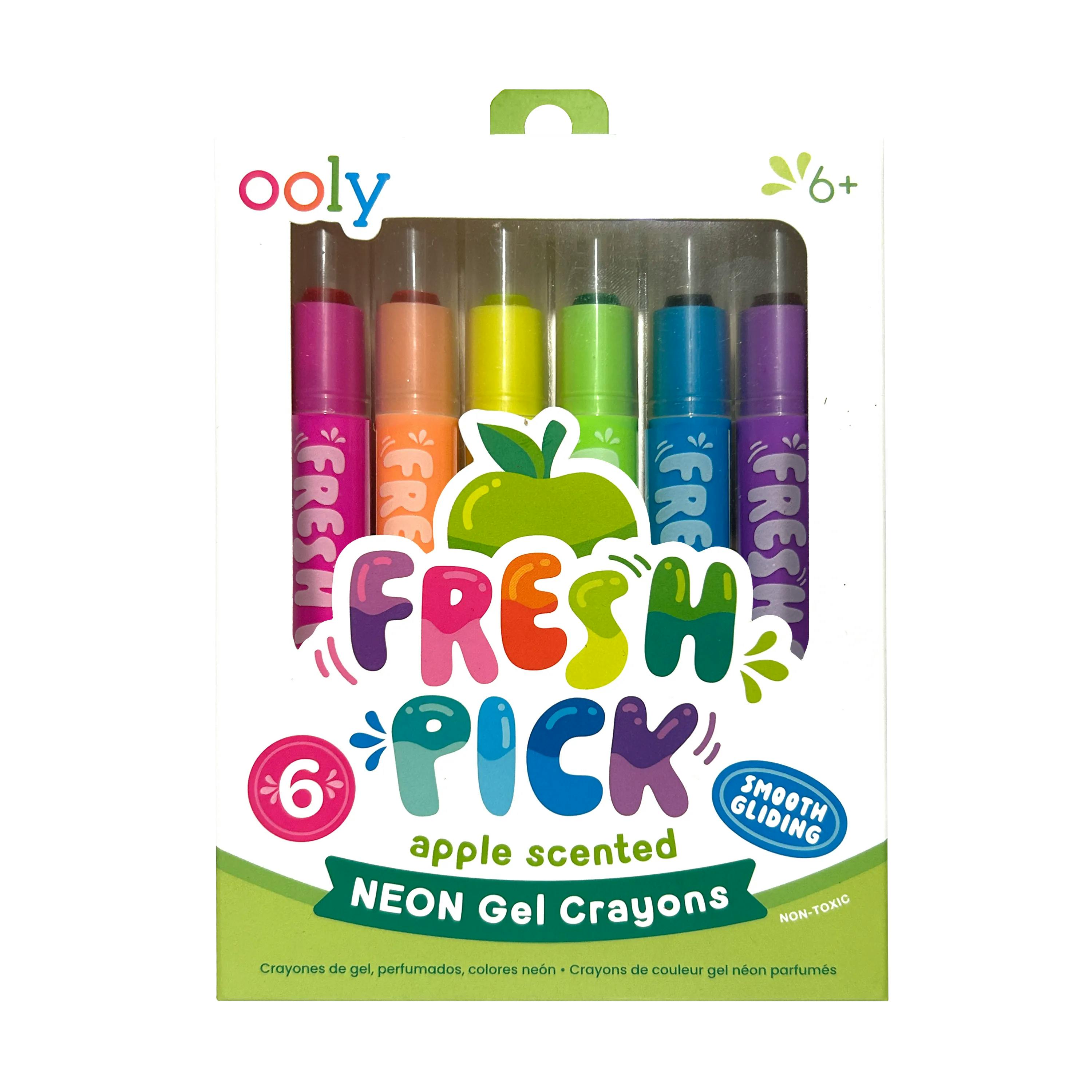 Fresh Pick Apple Scented Gel Crayons - Set of 6