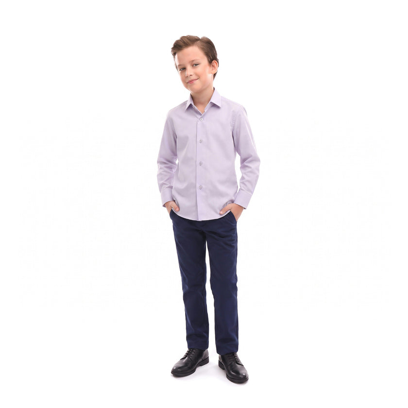Pink Solid Dress Shirt