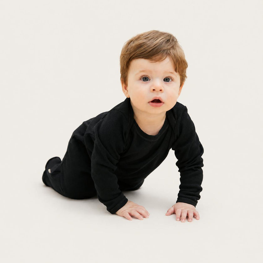 Rib Lap Tee Footie Pajama