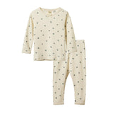 2Pc Long Sleeve Pyjama Set Pointelle