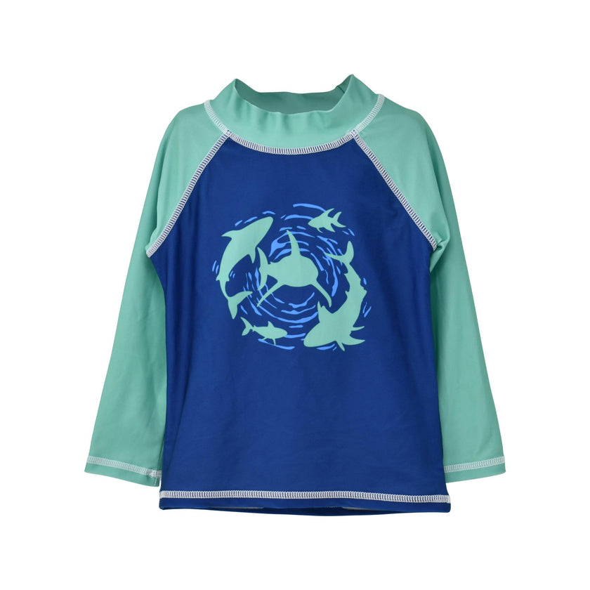UPF 50+ Graphic Rash Guard Swim Top