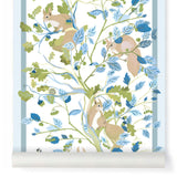 Wallpaper CASSE-NOISETTE color Vert et bleu
