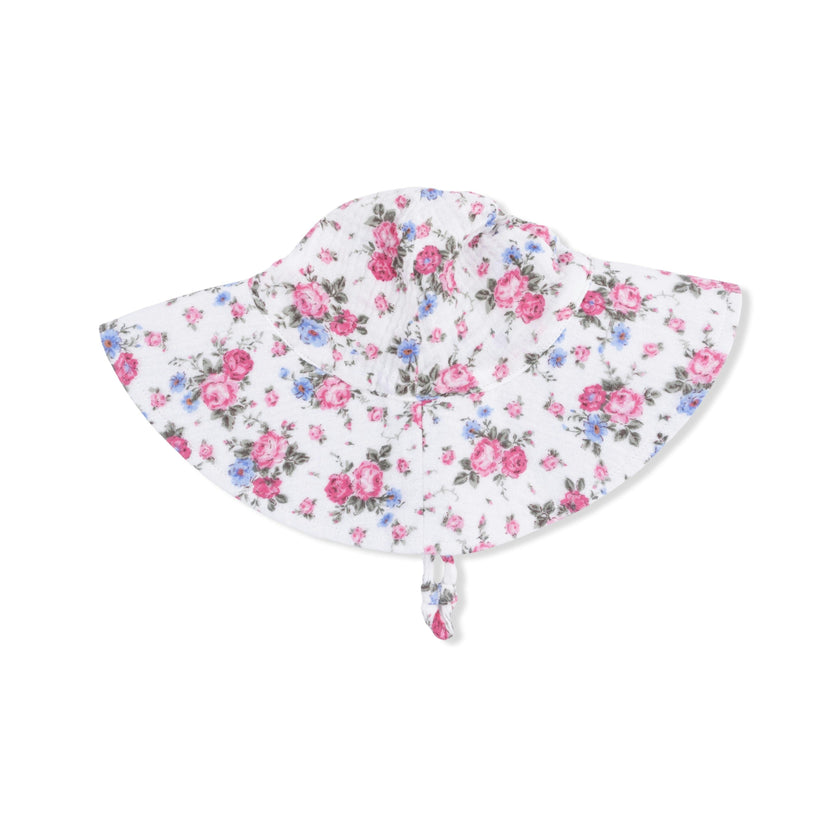 Cabbage Roses - Wide Brim Sun Hat