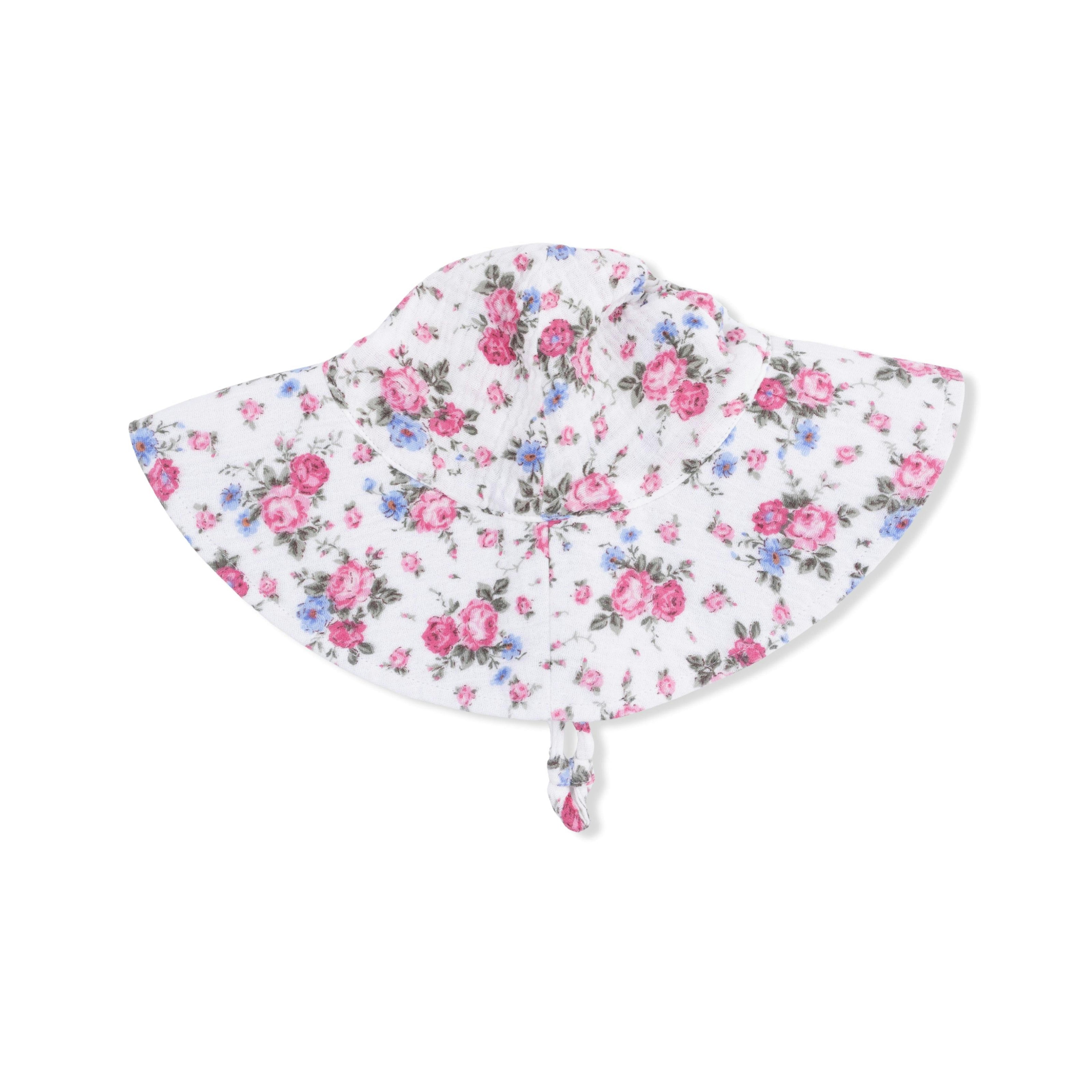 Cabbage Roses - Wide Brim Sun Hat