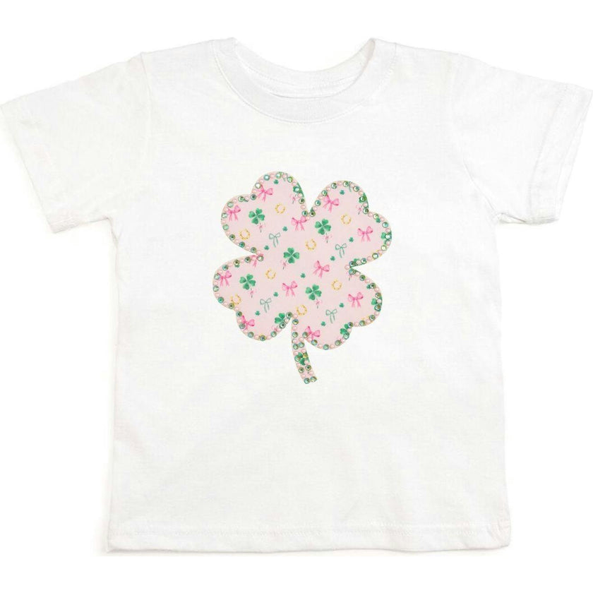 Ditsy Shamrock Patch St. Patrick's Day Short Sleeve T-Shirt